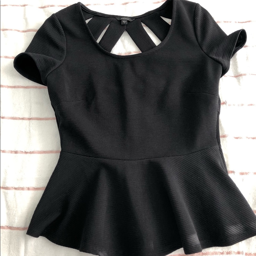 Black Guess Dressy Top
